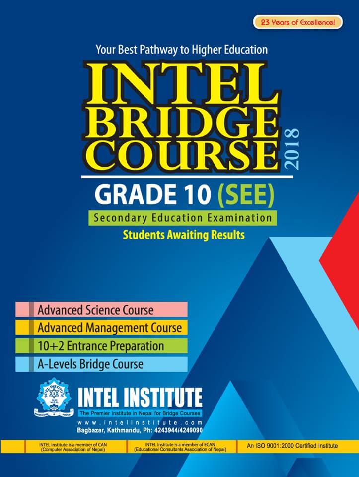 Intel Institute wishes all the student who give SEE in 2075. 3