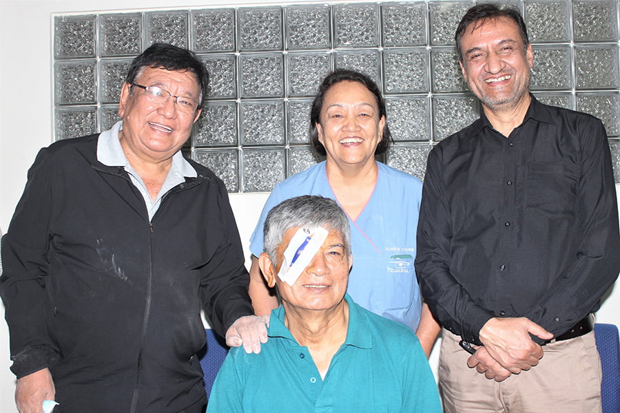 Madankrishna Shrestha underwent cataract surgery in Tilganga 1