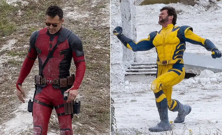 Pictures leaked from the shooting set of 'Deadpool 3', clash between two superheroes 1