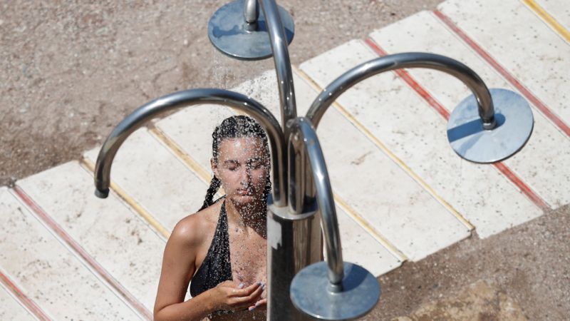 This picture is from Montenegro. Due to the heat, the condition in many countries of Europe is worrying.
